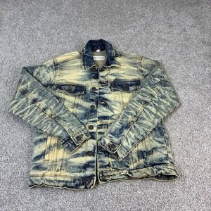 Evolution In‎ Design Kids Denim Jacket Size M 10-12 Distressed Blue Jean Coat